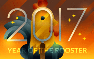 animated illustration of a Rooster winking behind a magnifier, illustration by Francesco Faggiano illustrator