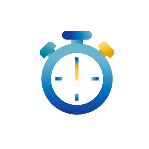 Blue chronometer icon illustration, illustration by Francesco Faggiano illustrator