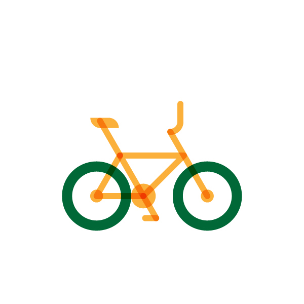 Bmx bike model flat icon, illustration by francesco faggiano illustrator