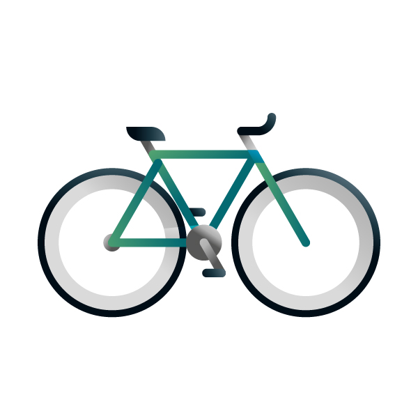 Fixed bike model, illustration by francesco faggiano illustrator