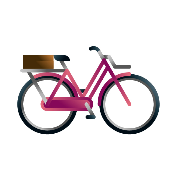 Freight-bike model, illustration by francesco faggiano illustrator