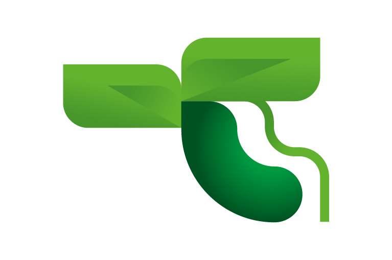 A zucchini plant icon, illustration by Francesco Faggiano illustrator