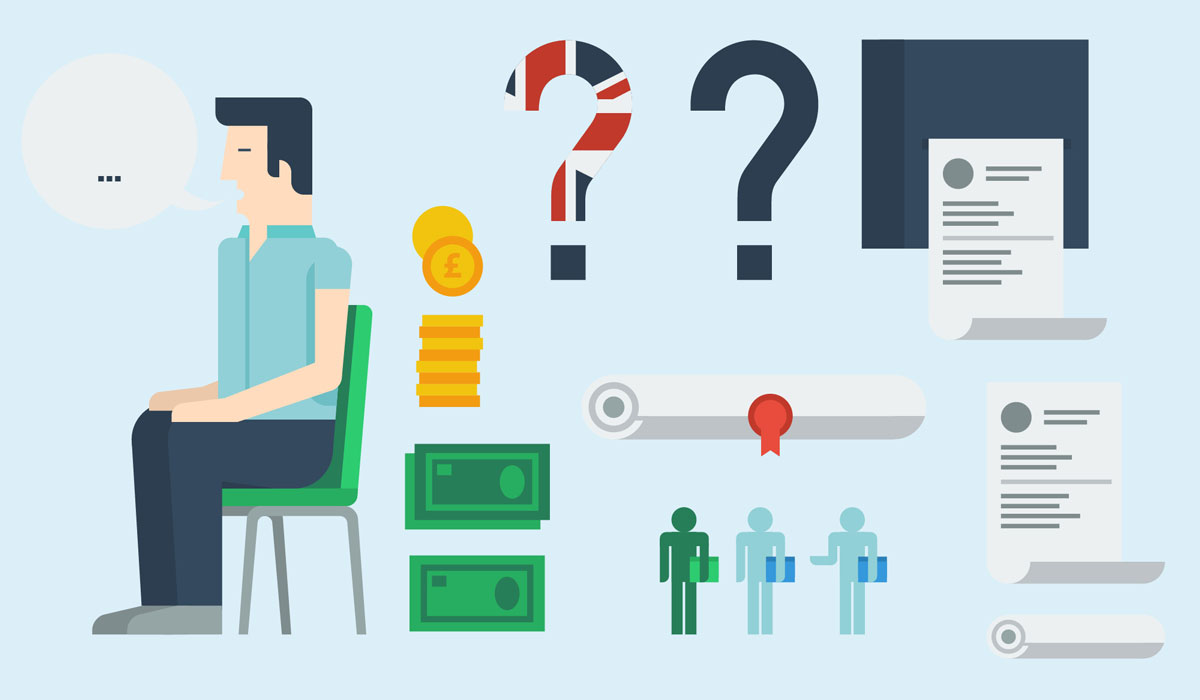 A guy sitting on a green chair and other iconic elements, illustration by Francesco Faggiano illustrator